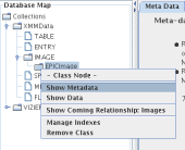 Menu item opening the index manager window. Menu item opening the index manager window.